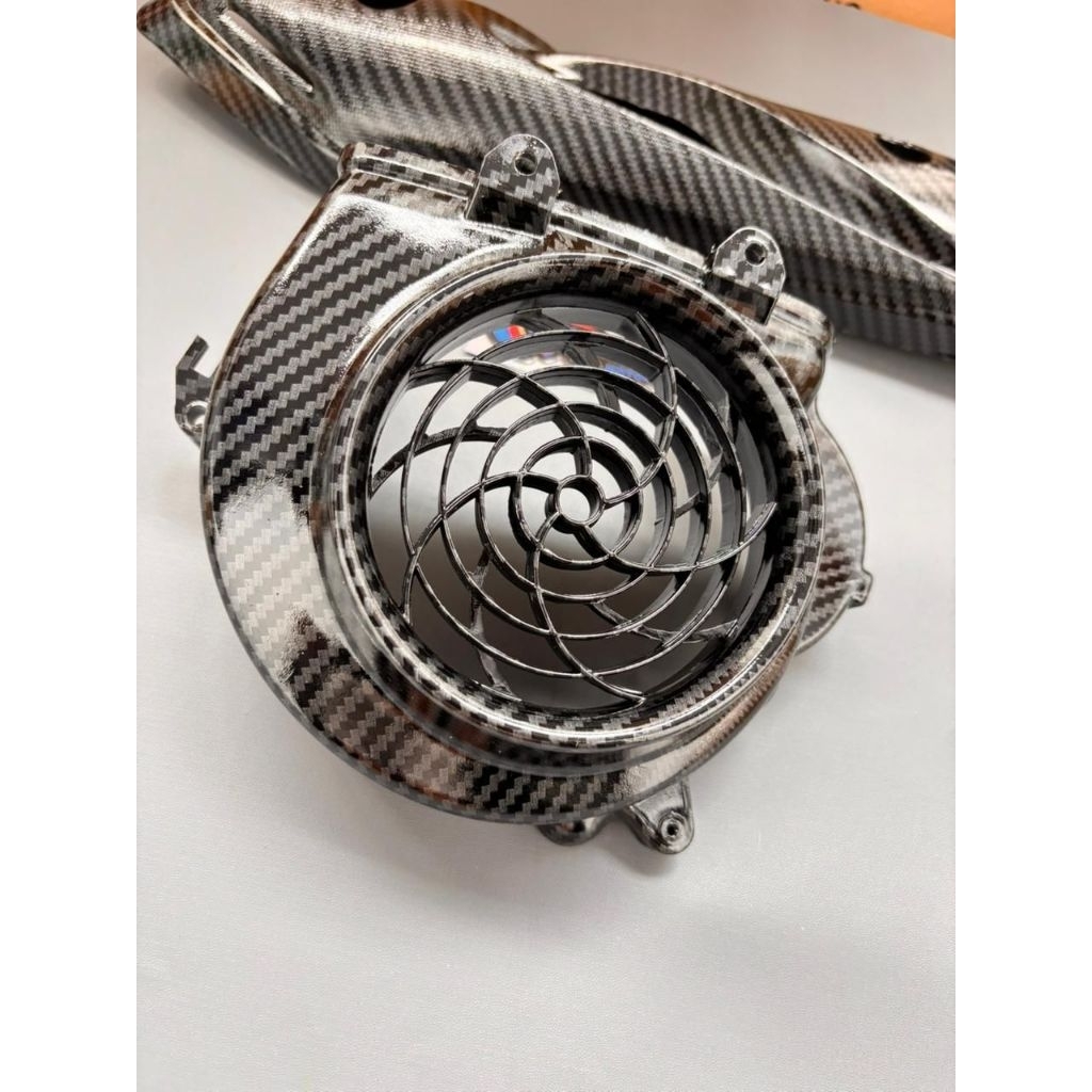 cover kipas beat carbu carbon plus tameng knalpot beat carbu tutup kipas beat lama karbu karbon tame