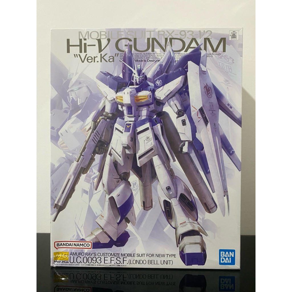 ( LANGSUNG DAPAT 2 Gundam ) MG Hi - V ( Hi Nu ) Gundam VER.KA & MG  V ( Nu ) Gundam VER.KA BANDAI