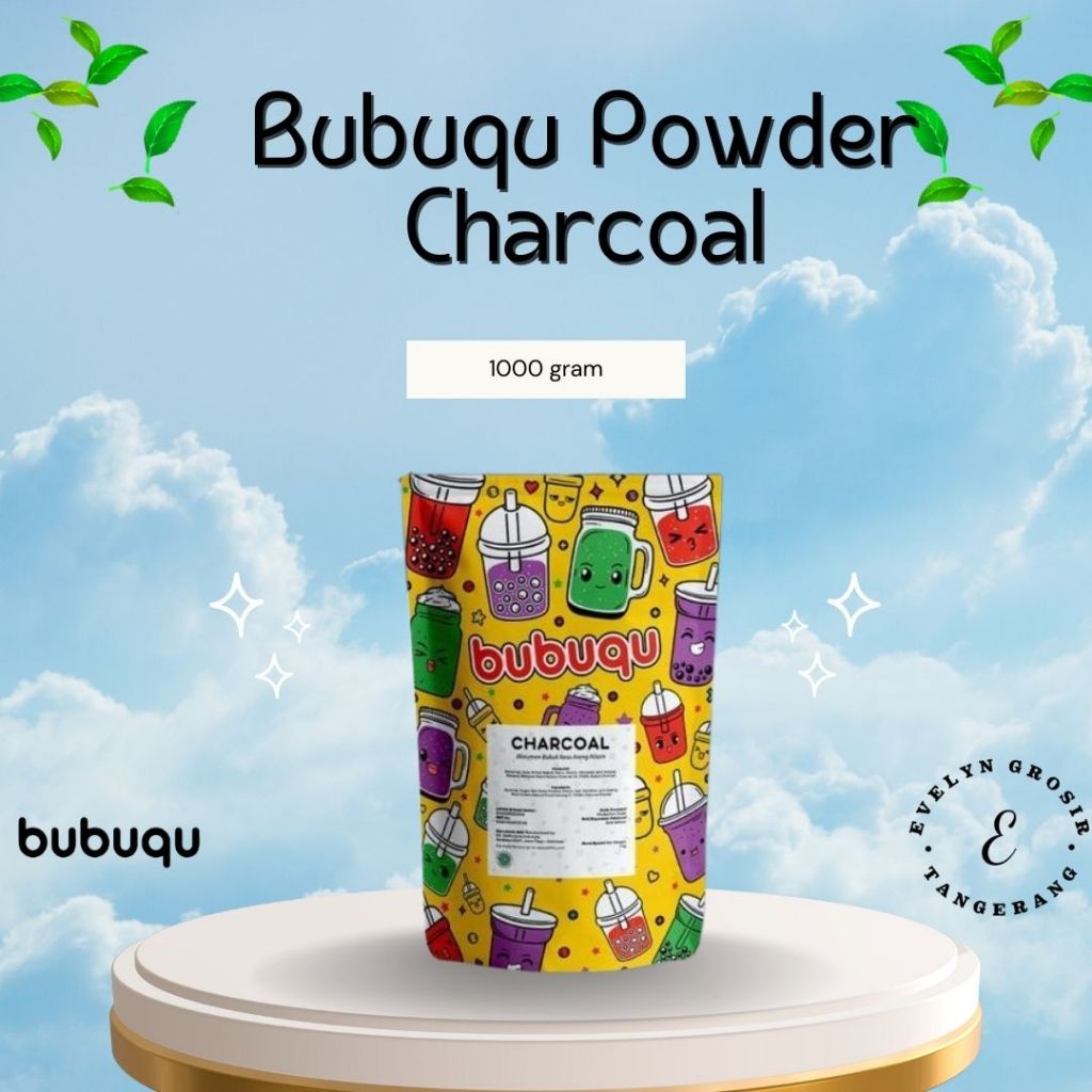 Bubuqu Powder Drink Charcoal - Bubuk Minuman Charcoal 1 Kg