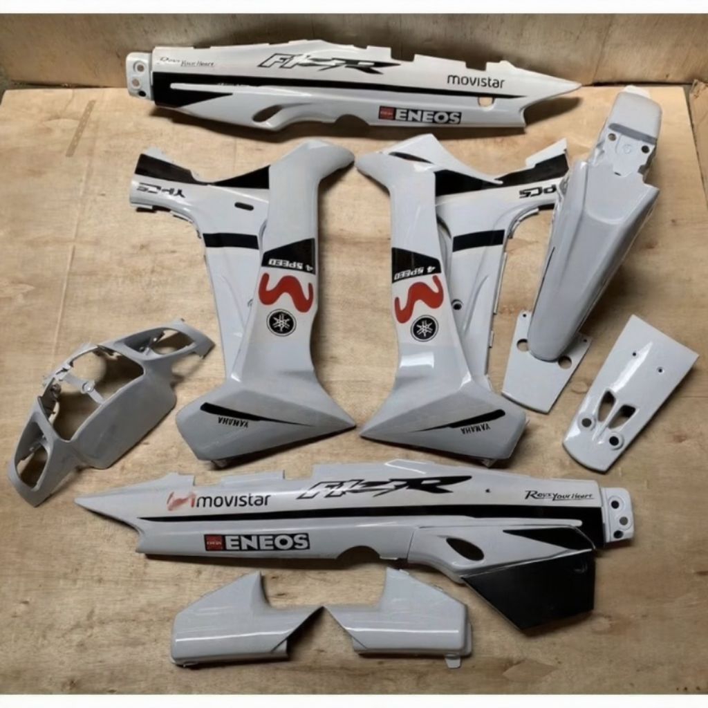 Cover Body Fizr Full Set Halus Body Fizr Movistar Putih Hitam Paket Hemat Body Set Halus Yamaha Fizr