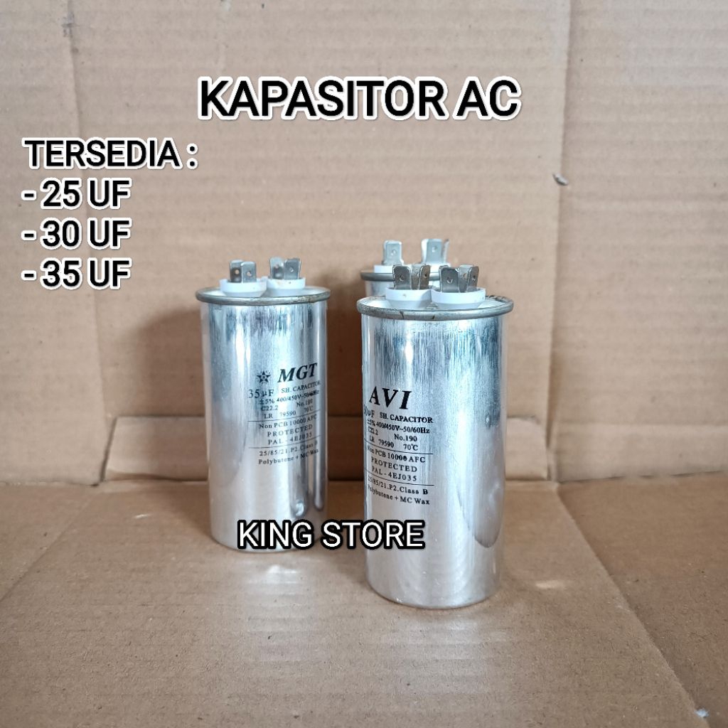 KAPASITOR AC / CAPASITOR AC 25UF 30UF 35UF 400/450V