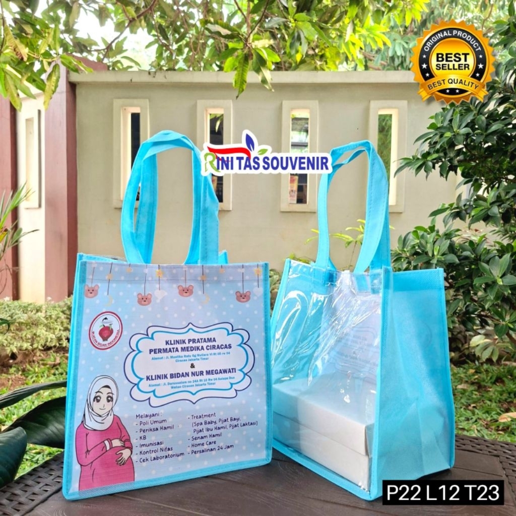 

tas bidan transparan 25*12*20cm tas partus bidan tas mika bidan