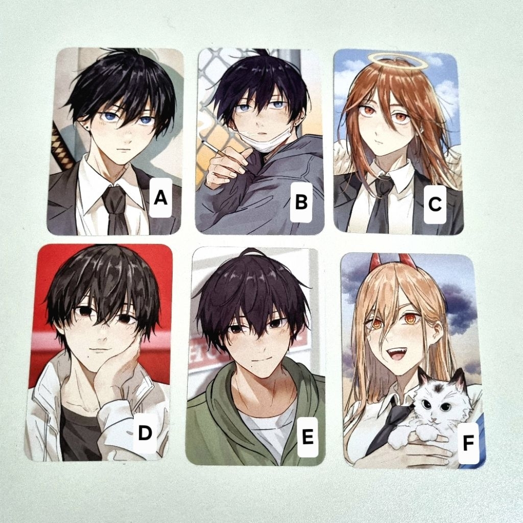 photocard chainsaw man fanmerch