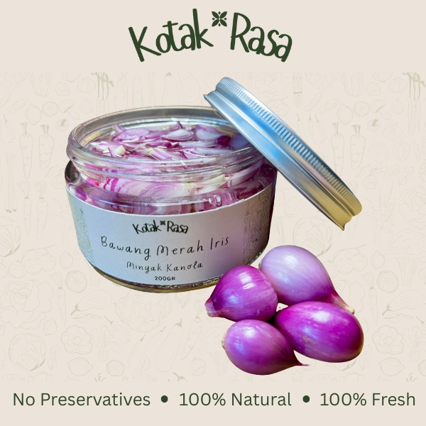 

Bawang Merah Iris Dalam Minyak Sliced Shallots 200GR