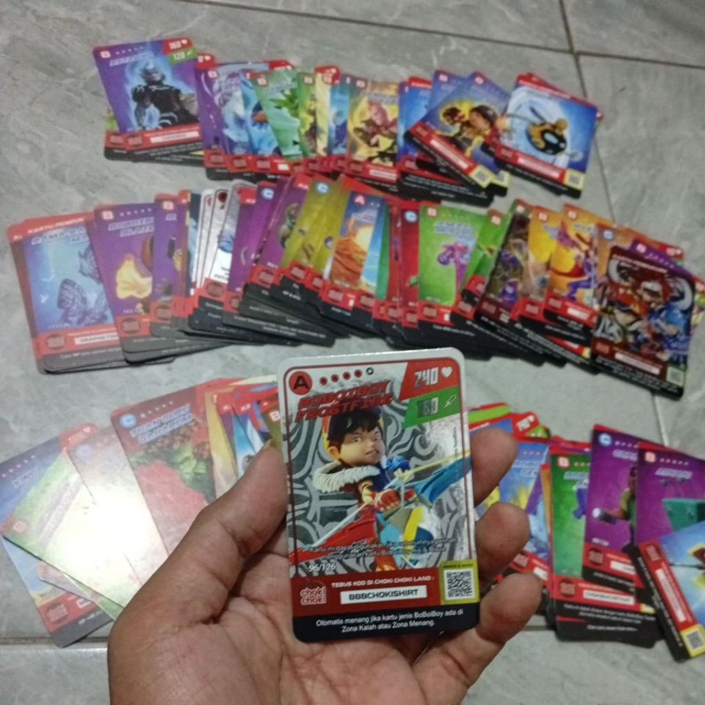 06-12-2025 BoBoiBoy Choki Choki 2025 terbaru Holo Ying Fang Yaya Gofal adudu Card TCG Kartu