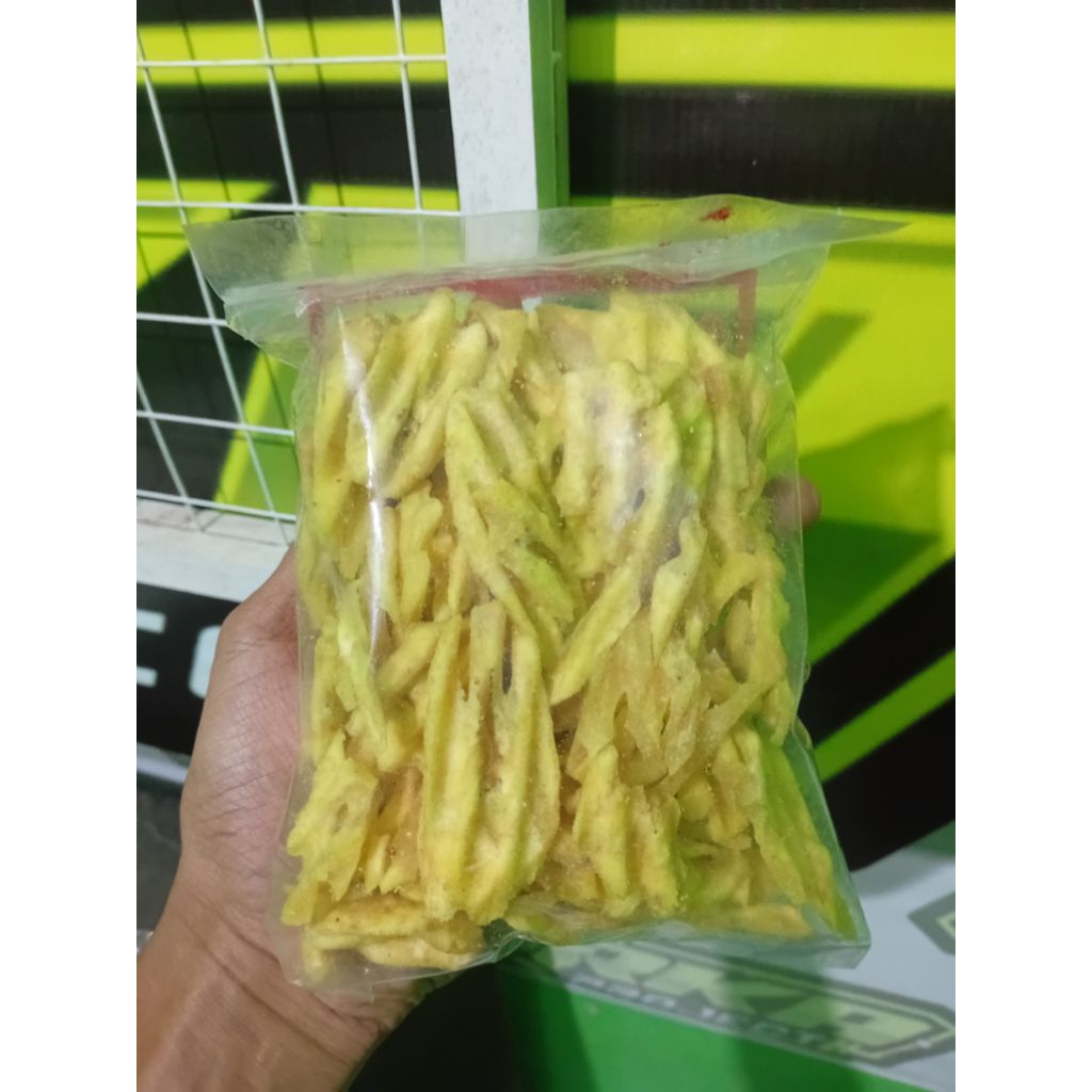 

kripik pisang jala jagung Manis