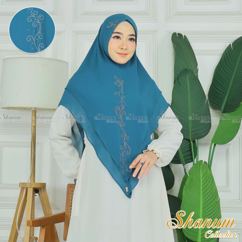Shanumhijab_Khimar Shaleeha Syari jumbo|Khimar hijab instan premium|Hijab syari jumbo|Khimar burgund