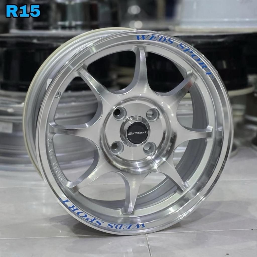 velg mobil r15 et 42 WEDSSPORT TC05 PCD 4x100 velg racing ring 15 City jazz vios yaris Mobilio brio 