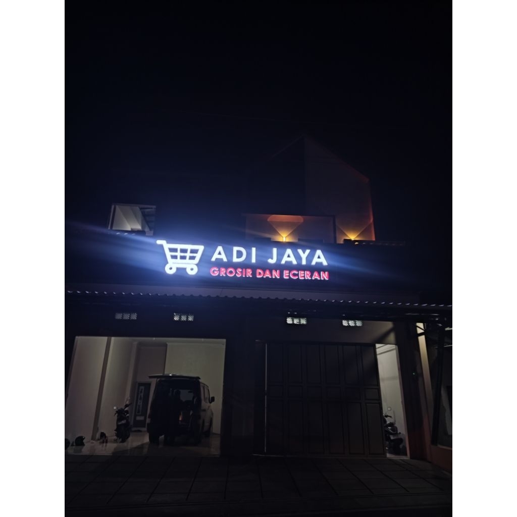 Logo Neon Box Huruf Timbul Akrilik Bandung