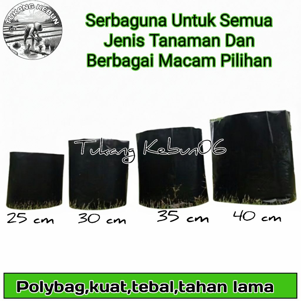 Polybag Tanaman Hias Polybag Tanaman Buah Kuat Tebal Awat Tahan Lama