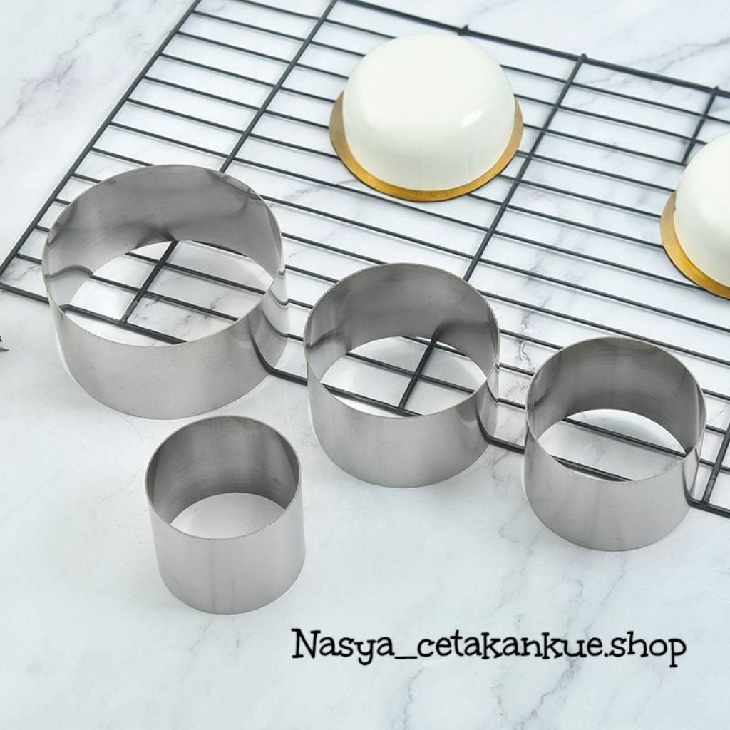 Cetakan Souffle Pancake Dm4 x T. 3/Ring  Pancake Japanese jepang/Ring Roti/Cetakan kulit dimsum/Ring