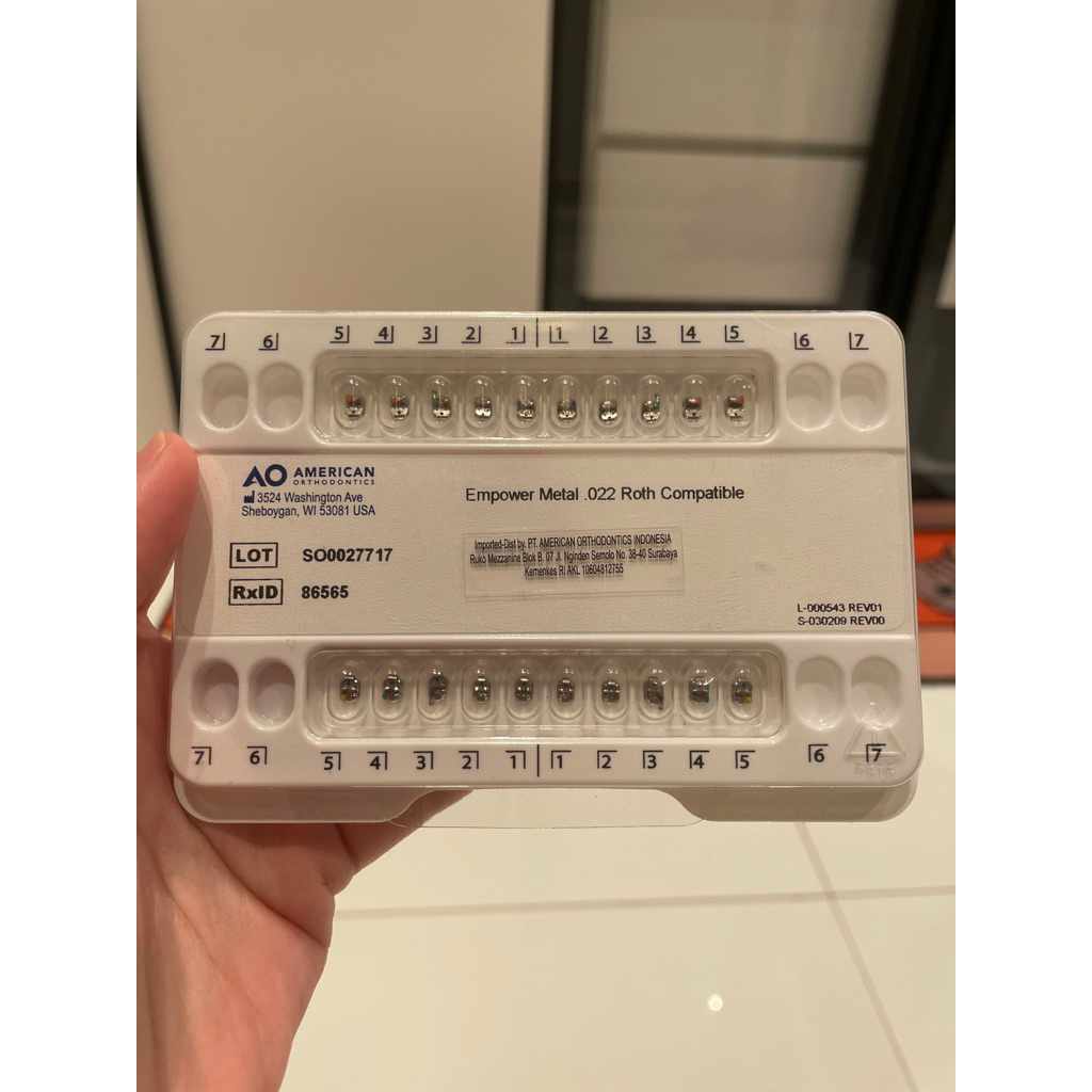 bracket ortho self ligating empower american orthodontic AO