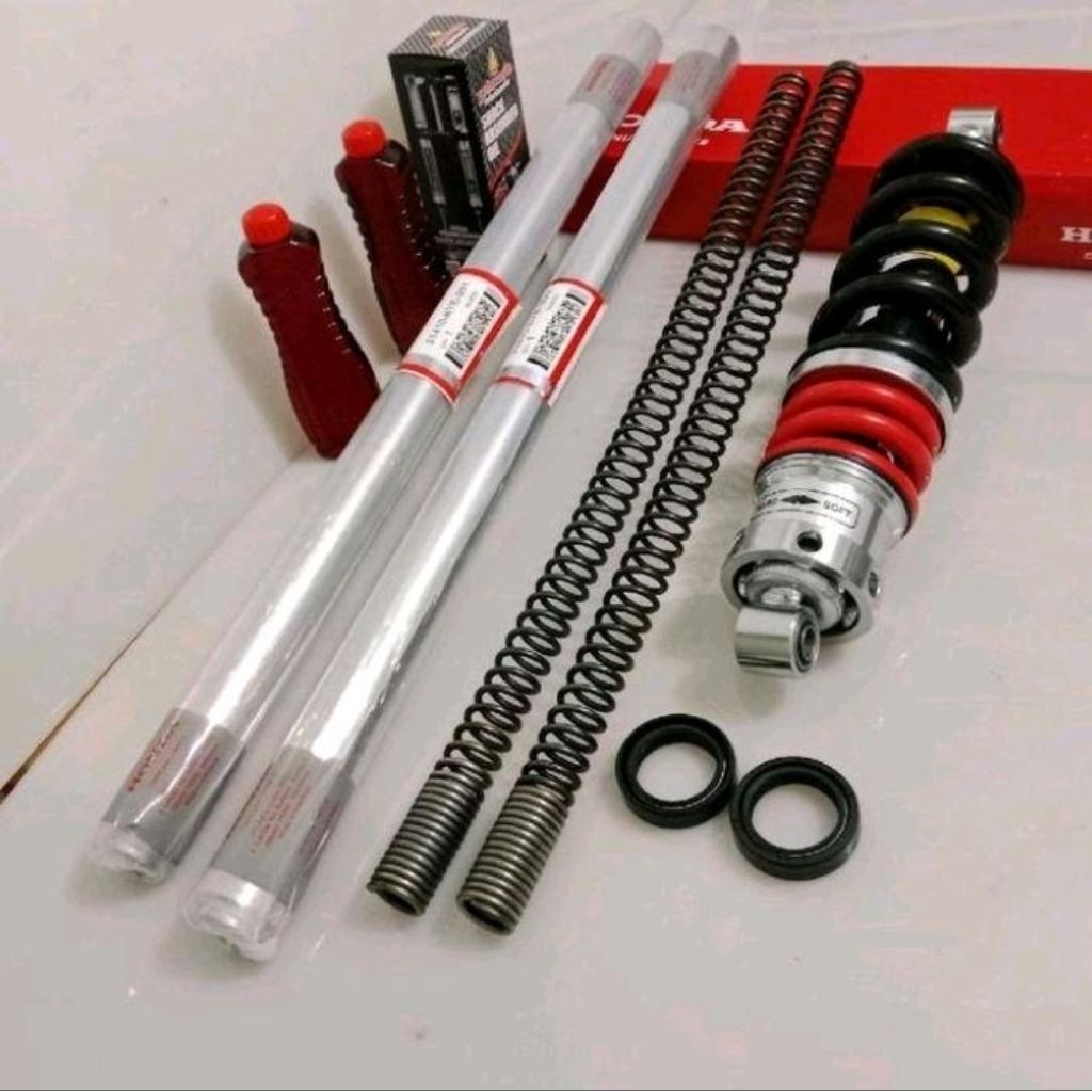 SATU PAKET KOMPLIT SOK+PER+SIL+OLI MEGAPRO NEW MEGA PRO NEW DAN BELAKANG KYE_ORI AHM