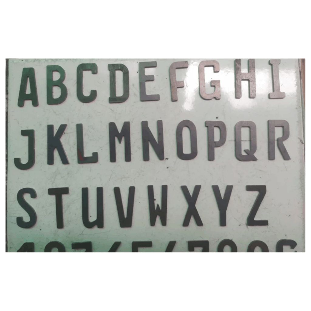 plat nomor motor costum tebal dan kuat