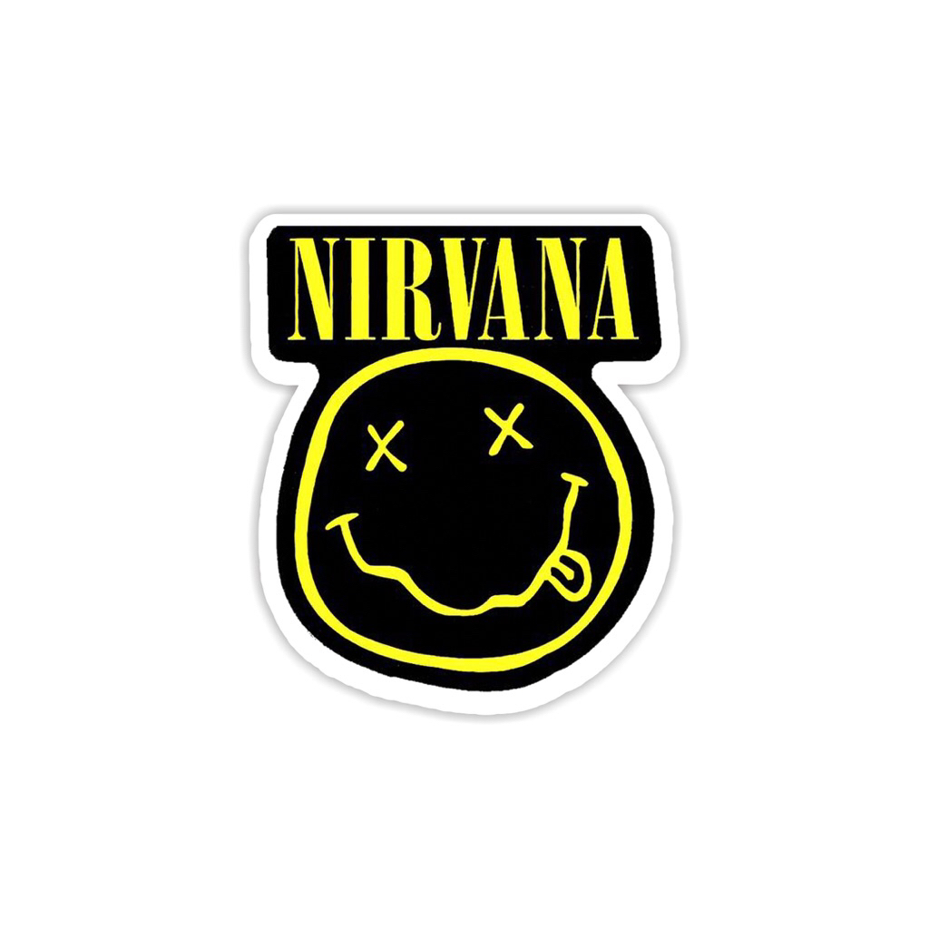 

Sticker Band " Nirvana " - Sticker Vinyl Glossy Anti Air