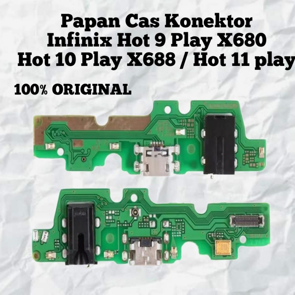 Papan Cas Charger Infinix Hot 9 Play / Hot 10 Play / Hot 11 Play  Original Konektor Port Cas Board S