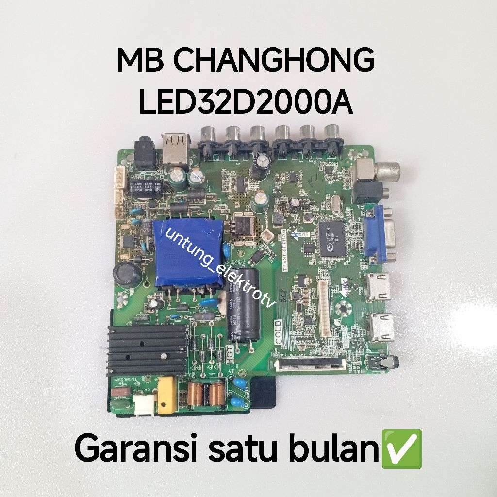 MAINBOARD TV CHANGHONG LED32D2000A MB-MOTHERBOARD-MOBO-MODUL MESIN TV LED CHANGHONG LED32D2000A