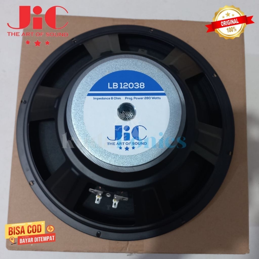 Speaker Woofer 12 Inch JIC LB12038 – 280 Watt 8 Ohm Vc 2,5 inch