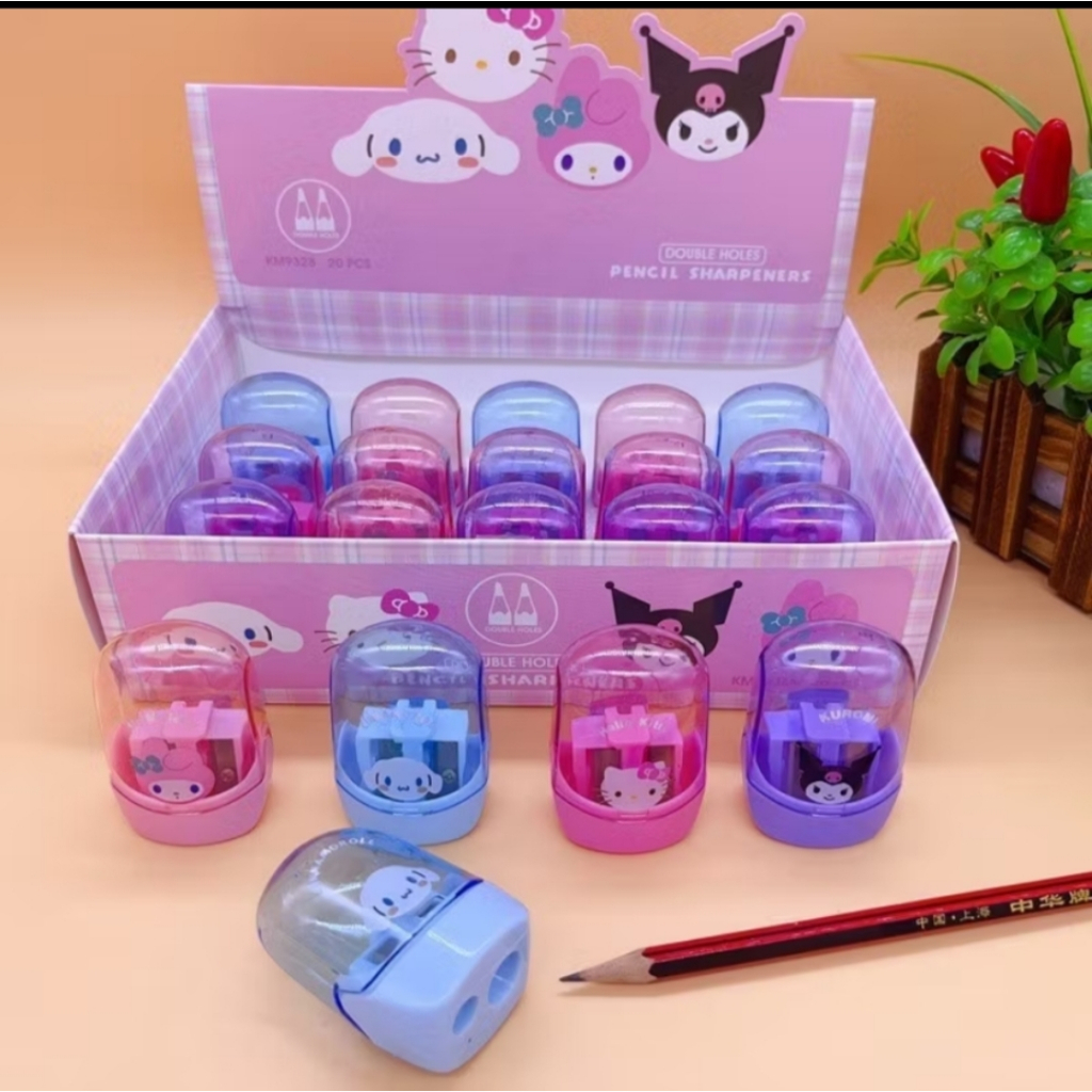 

Serutan Pensil Anak / Rautan Sekolah karakter 2 lubang serutan / Pensil Shavings