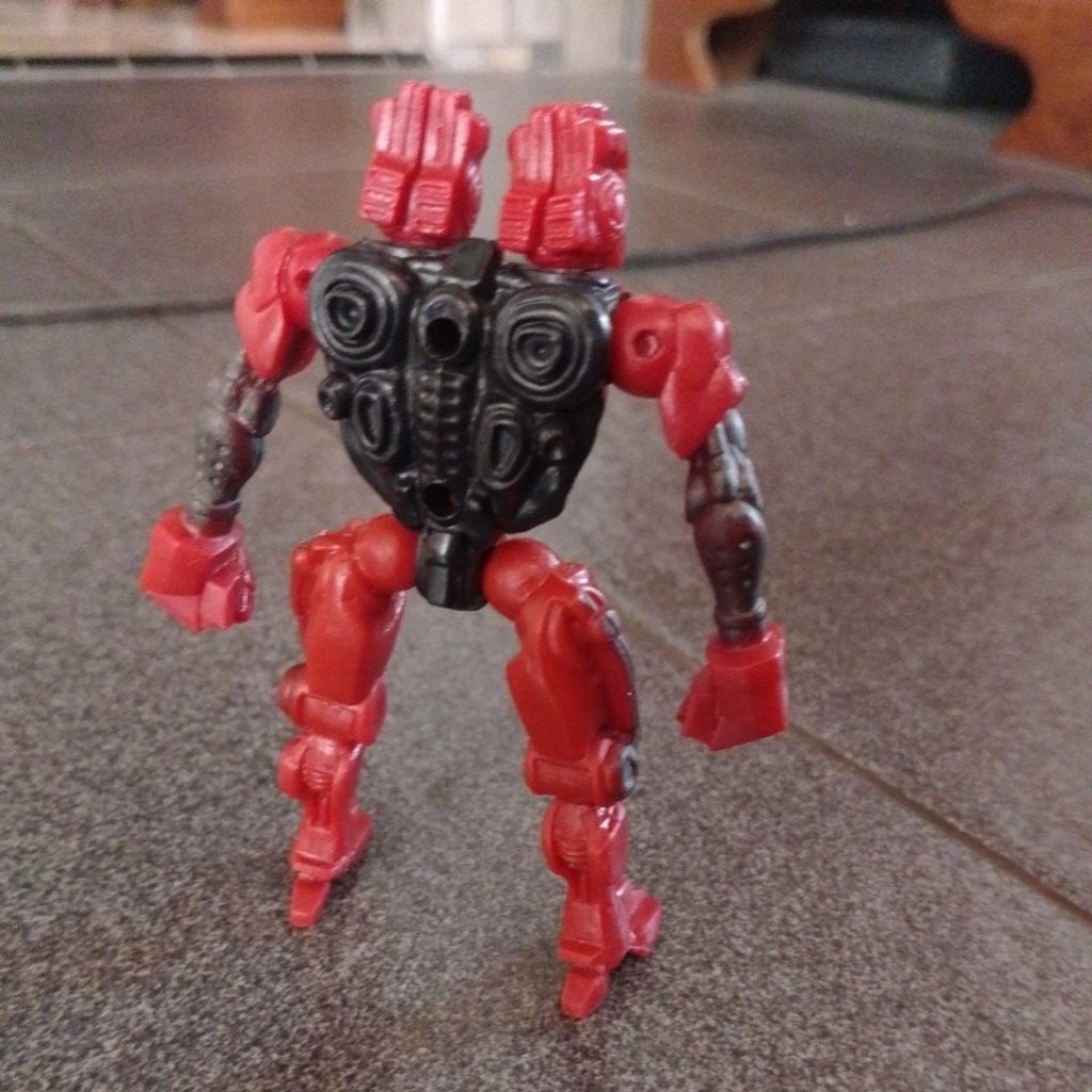 Real Steel Atom Twin Cities Red Plastic Robot Toy Action Figure 12cm second