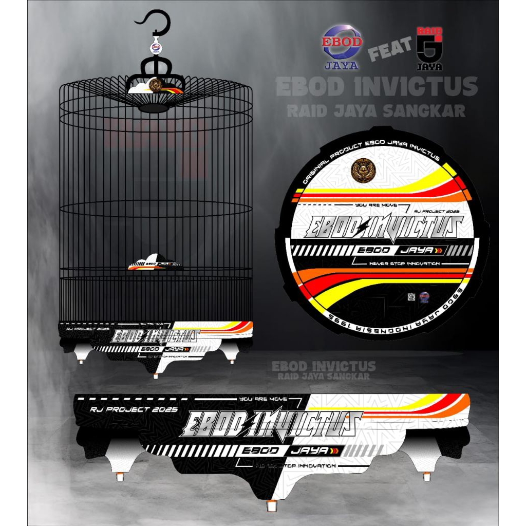 SANGKAR MURAI DECAL EBOD JAYA INVICTUS RACING NO.2