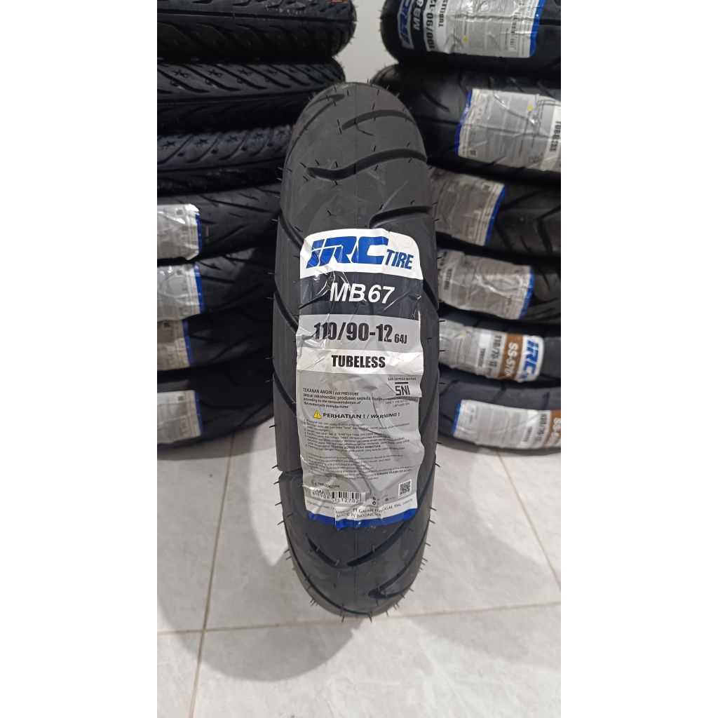 Ban LuarBelakang Tubless IRC MB67 110/90-12 Ban luar Belakang Scoopy