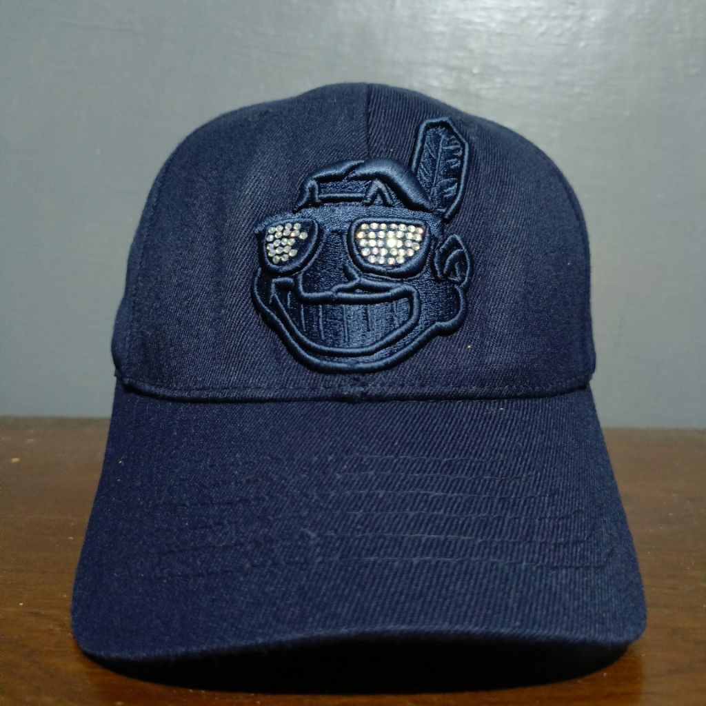 Topi Baseball MLB Cleveland Indians Second Caps Bisbol Logo Indian Cepot