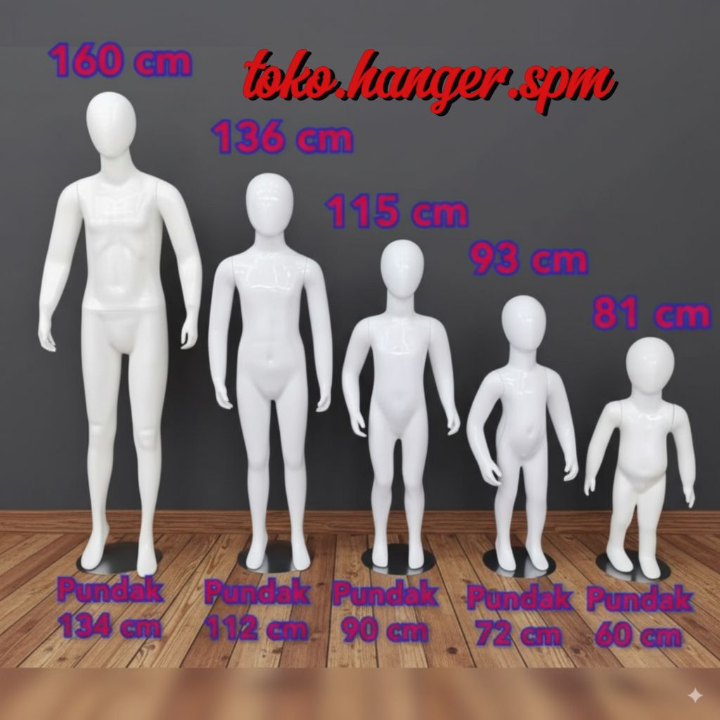 Patung manekin full body anak