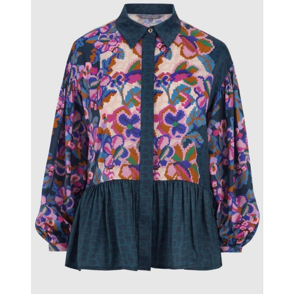 Benang Jarum Eclora Ruffle Shirt