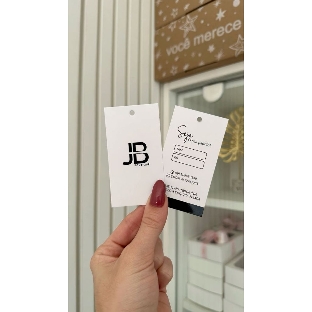 

Hangtag Tebal 700gsm (paket 1200pcs) Free design hangtag baju hang tag custom