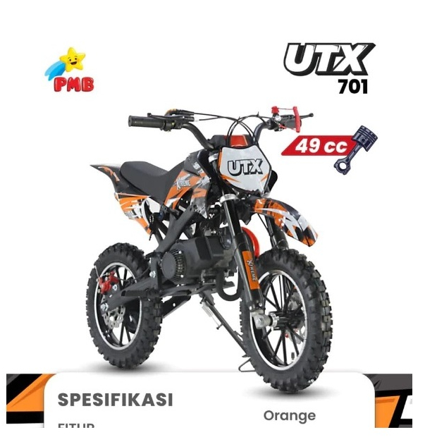 Motor Mini Trail Motoran Trail Mini Motor Bensin Trail Utx701 Pmb/Motor Minitrail 49cc