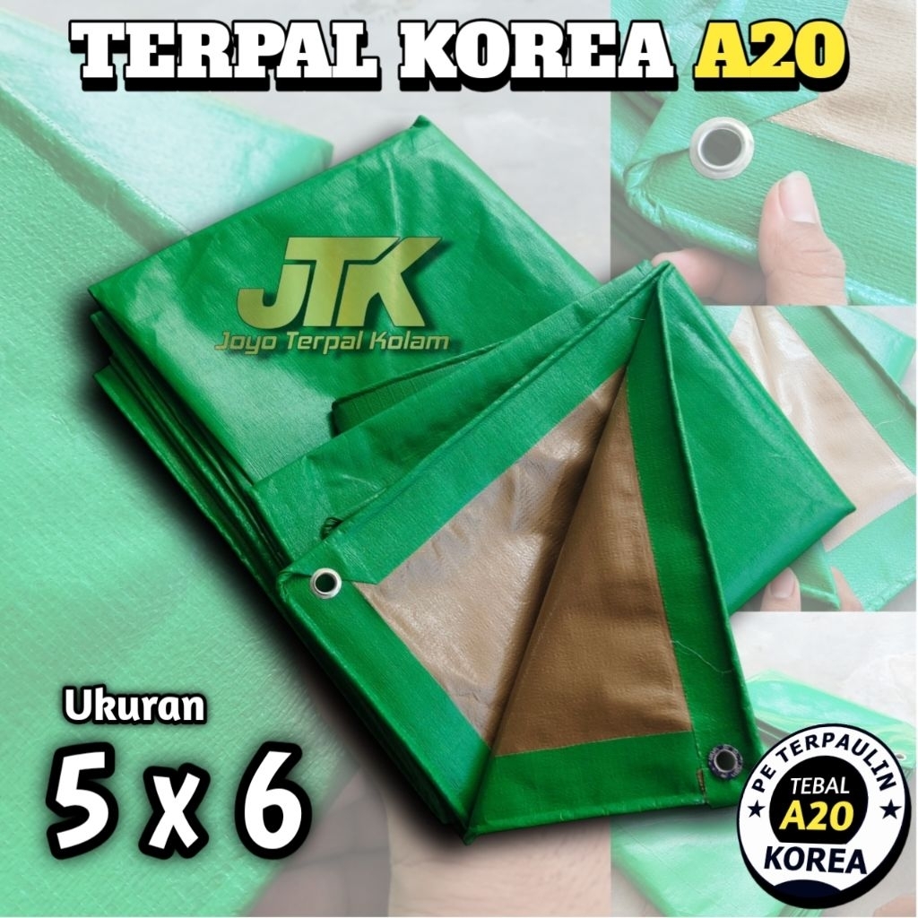 Terpal A20 Korea Ukuran 5x6 Meter Untuk Tutup Truck Tenda Jemuran High Quality