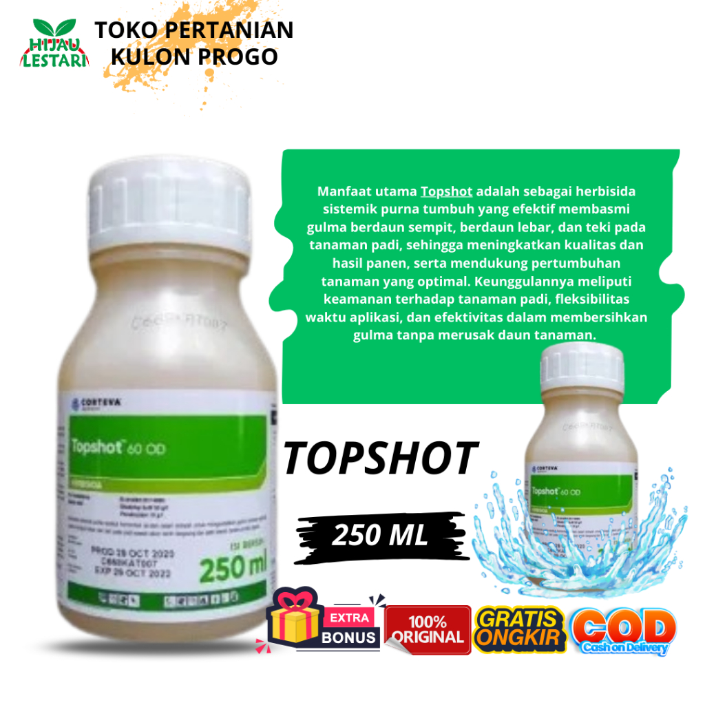 TOPSHOT 60 OD 500 ML HERBISIDA / TOPSHOT 500 ML / TOPSHOT 500ML ORIGINAL