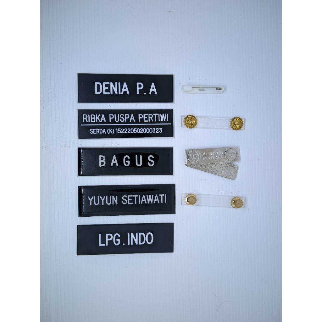 papan nama PDH TNI/Name tag PDH TNI/Nama TNI