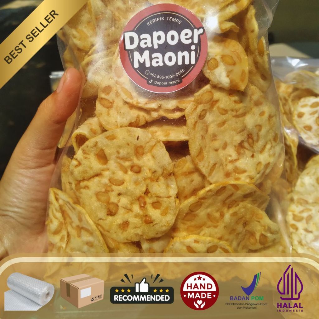 Keripik Tempe / Kripik Tempe Sagu / Kripik Tempe Coin / keripik tempe 1kg
