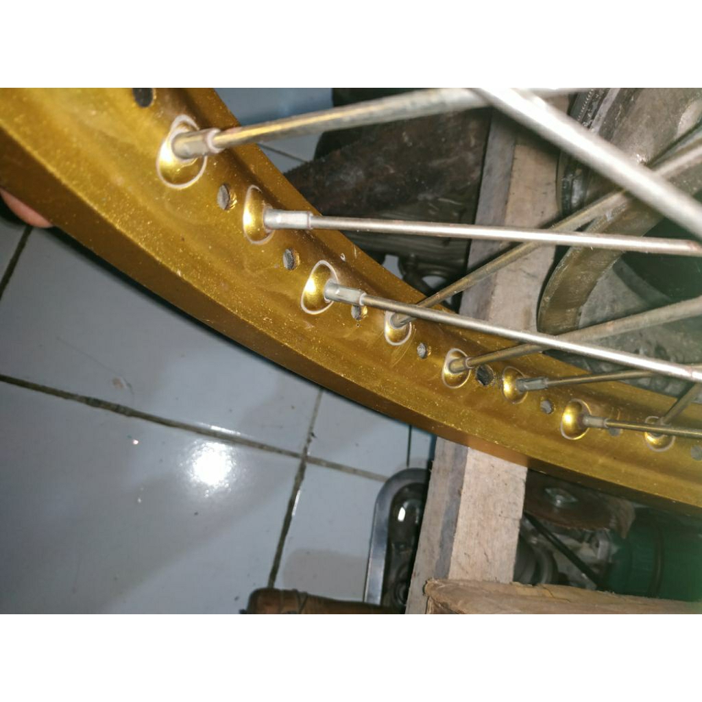 Velg TK Japan 1.60 ring 17 Lobang Jari jari double TAG TMT Takasago TK Japan daytona Excel rim did c