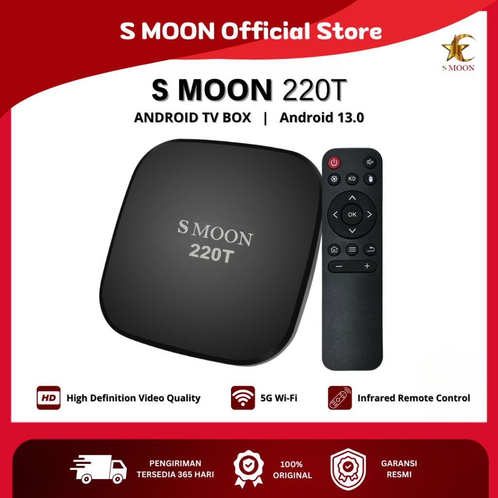 Smoon220T  Google TV - Android TV Box - Youtube - Netflix - Wifi - 2+16GB - Internet