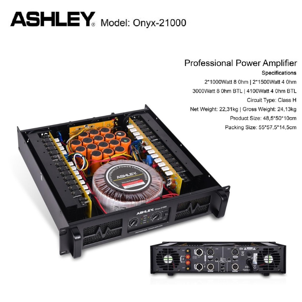 Power Ampli Ashley Onyx21000 / Onyx 21000 Original