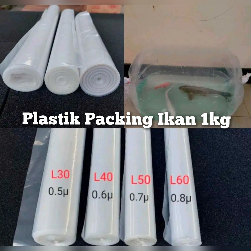 Plastik PE Roll Packing Ikan 1kg