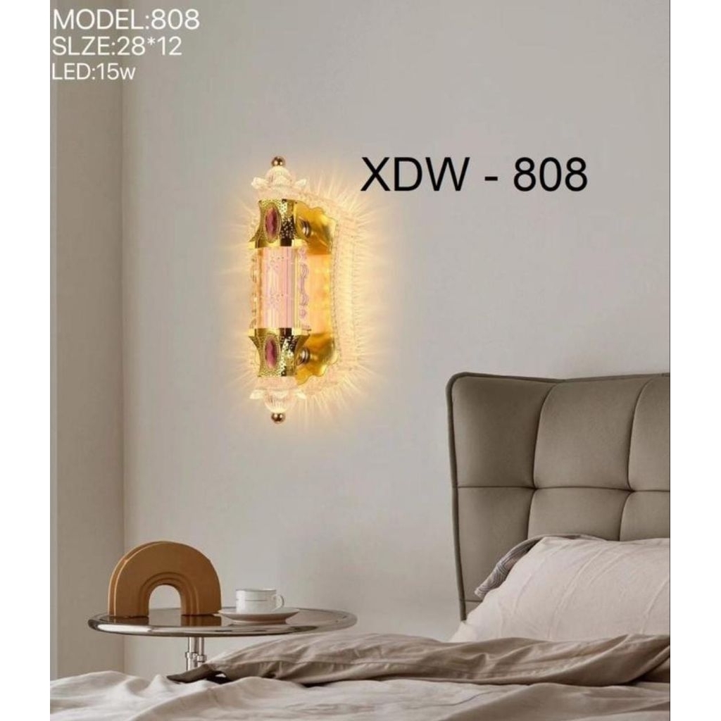 Lampu Dinding Hias Kristal Klasik Modern Kamar Tidur Ruang Tamu Mewah