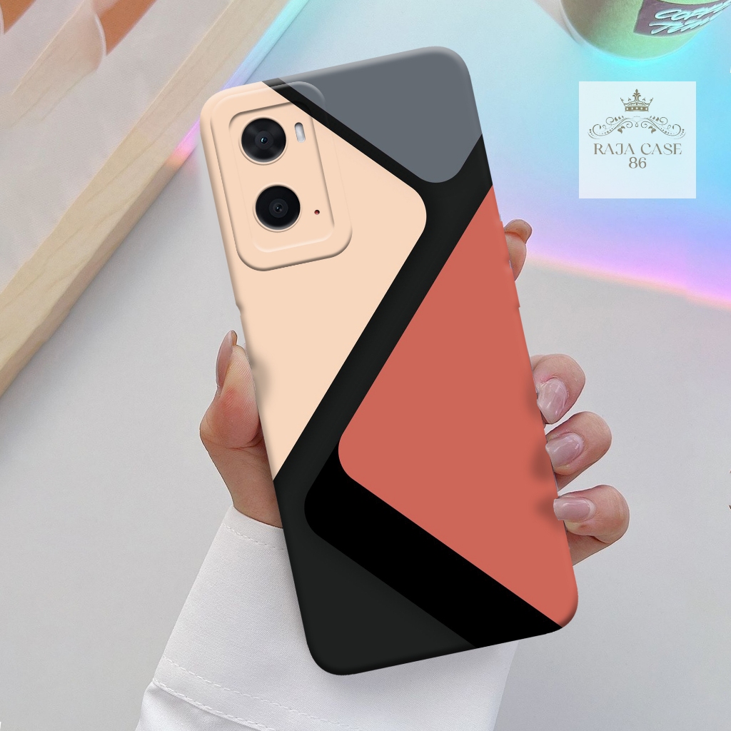 Case Oppo A76 / A96 - casing Oppo A76 - Motif case Abstrak - Pelindung handphone - Oppo - Softcase O