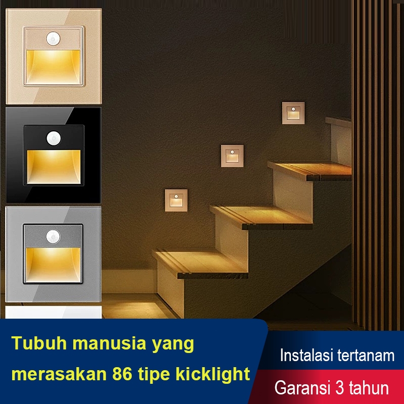 Lampu Tangga Dinding Step LED Step Light Lampu LED Tembok Anak Waterproof Lampu Dinding Sensor