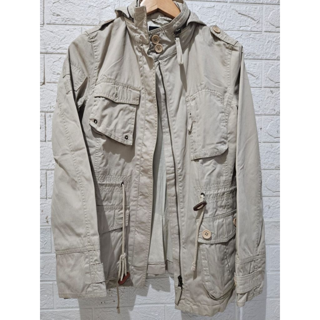 ZARA Basic jacket parka #preloved #brandeditem