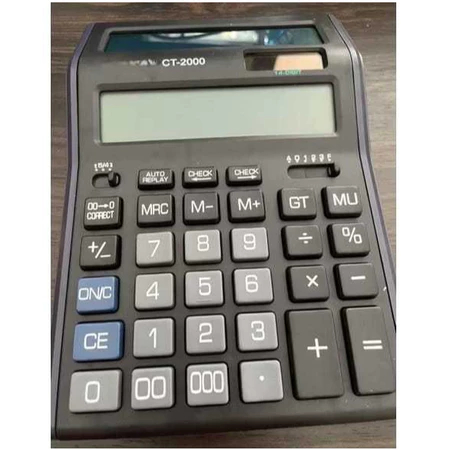 

Kalkulator CT-2000 2 layar size besar 14 digit memory check n correct calculator