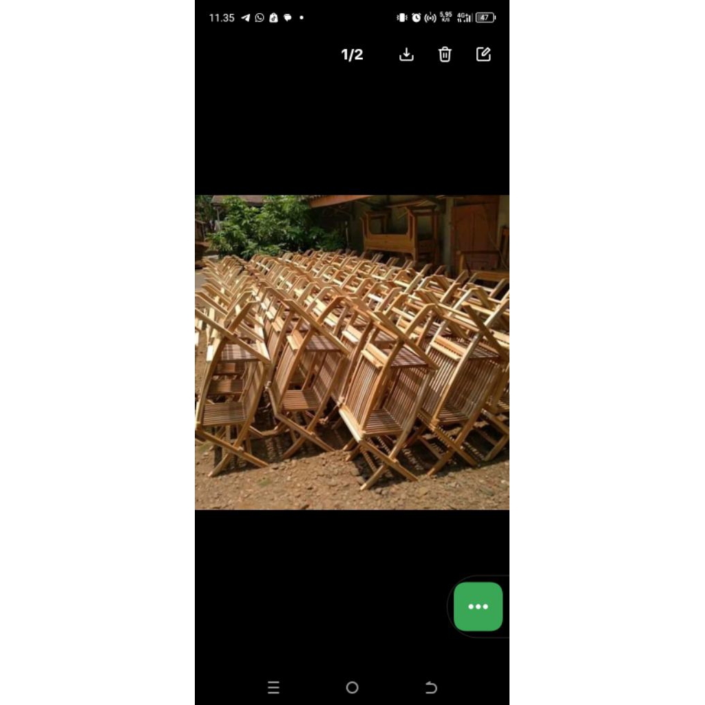 KURSI LIPAT KAYU JATI STANDAR EKSPOR MINIMALIS HOMEINDUSTRI FURNITURE