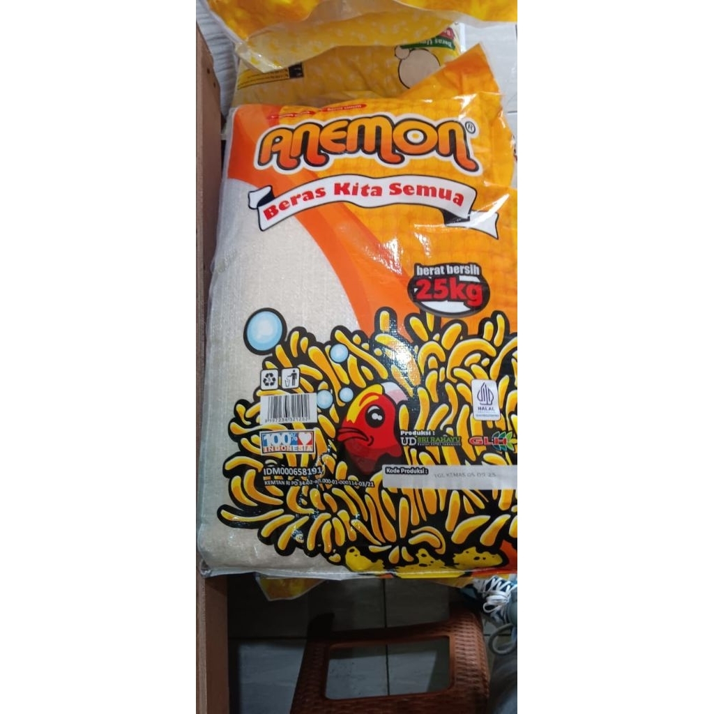Beras ANEMON 25 Kg – Beras Kita Semua