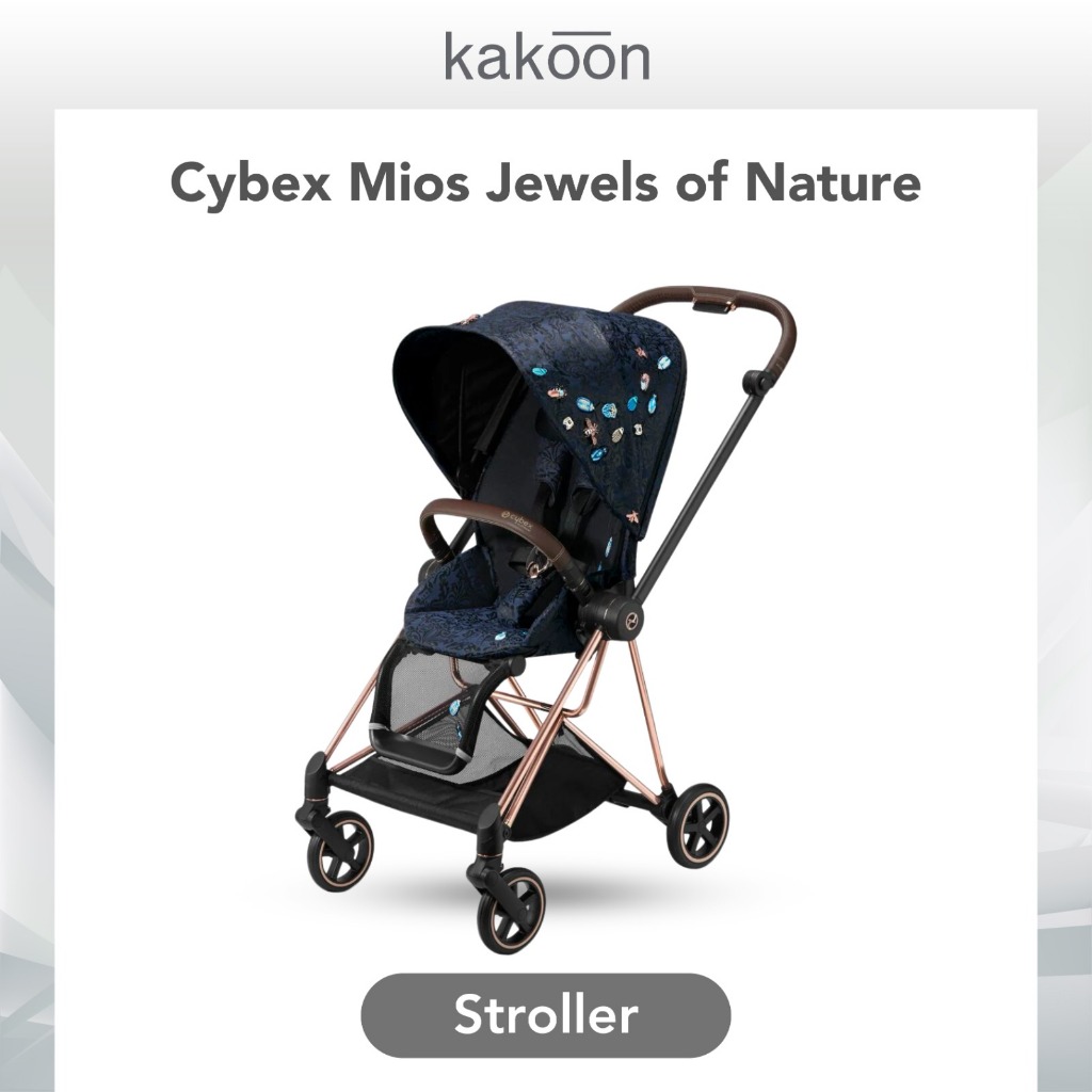 KAKOON CYBEX Platinum Mios Jewels Of Nature Rose Gold Chassis Stroller