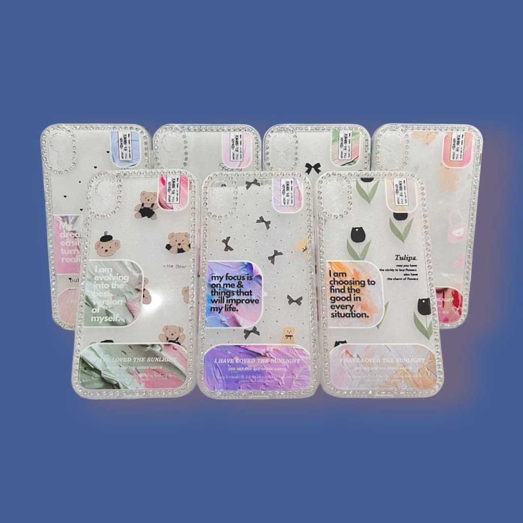 SOFTCASE/ CASE/ PELINDUNG HP LUXURY CLEAR SWAROVSKI ORIGINAL/ ORI SERI IPHONE/ IP/ IPH/ APPLE XR/ 11