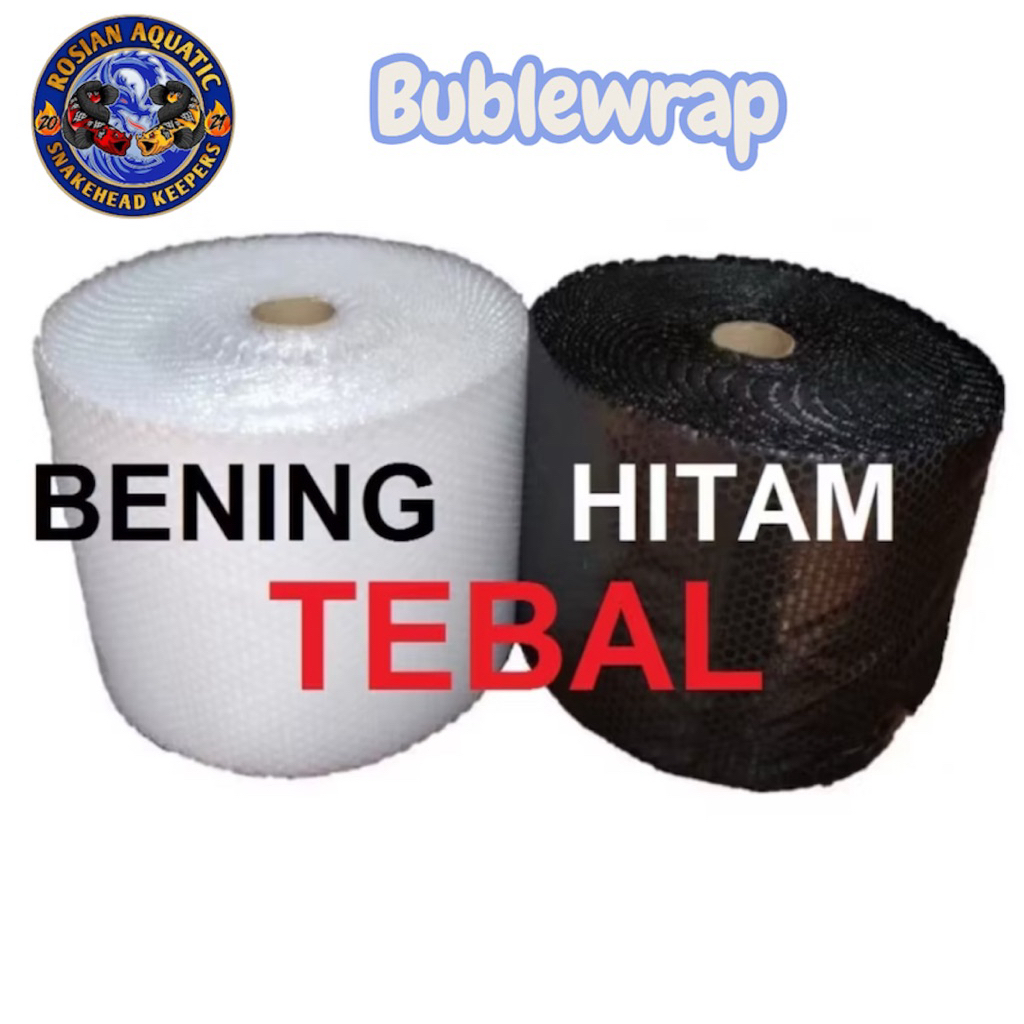 

Bubble Wrap warna Hitam atau Bening 40cmx50m Ekonomis Tebal
