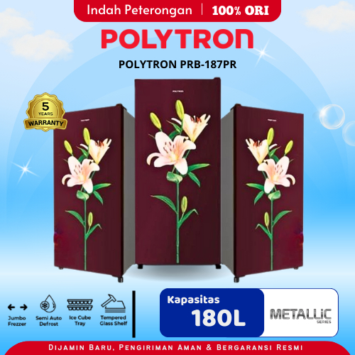Lemari Es Polytron PRB-187PR/Lemari Es Polytron Murah 1 Pintu Garansi Resmi